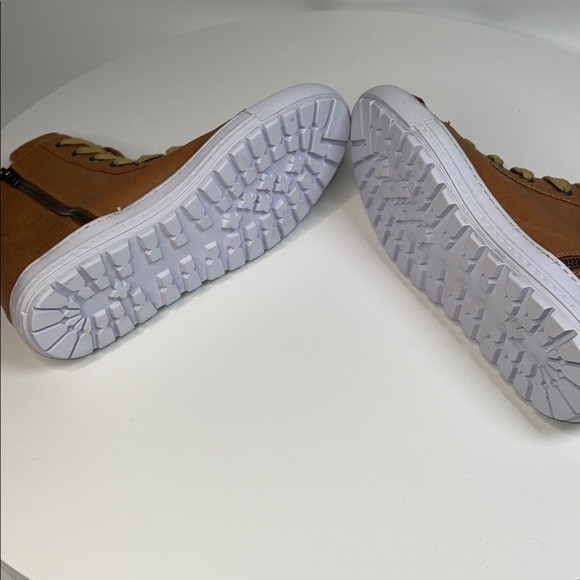 💛NWT WOMENS  KELSI DAGGER BROOKLYN LACE UP LEATHER HIGH TOP BOOTS SIZE 8.5 - Picture 8 of 10